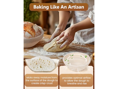 سلة بانيتون مصنوعة يدويًا من البلاستيك بأشكال متعددة باللون الطبيعي