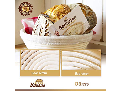 سلة بانيتون للرغيف باستخدام دقيق الورق بقياس 14 بوصة للتنظيف المنزلي