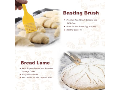 سلال خيزران طبيعية لخبز الخبز بيضاوية آمنة للطعام