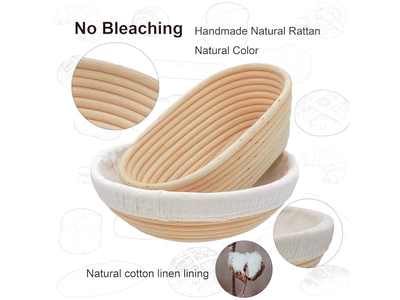 سلة خبز المكسرات بيضاوية للخبز على الطاولة سلال خبز قماشية وسيراميك للعرض