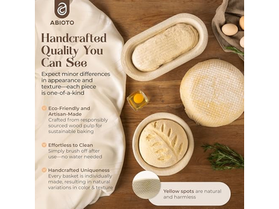 قالب بانيتون بيضاوي احترافي مع خشب التنوب والروطان