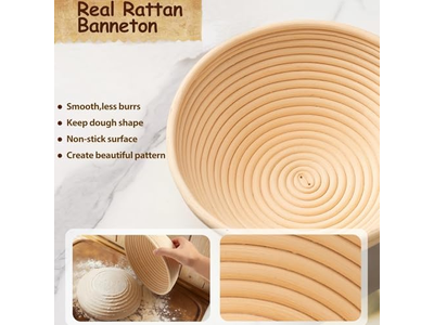 تخمير العجين المخمر بدون سلة خبز هدية لتزيين الكعك